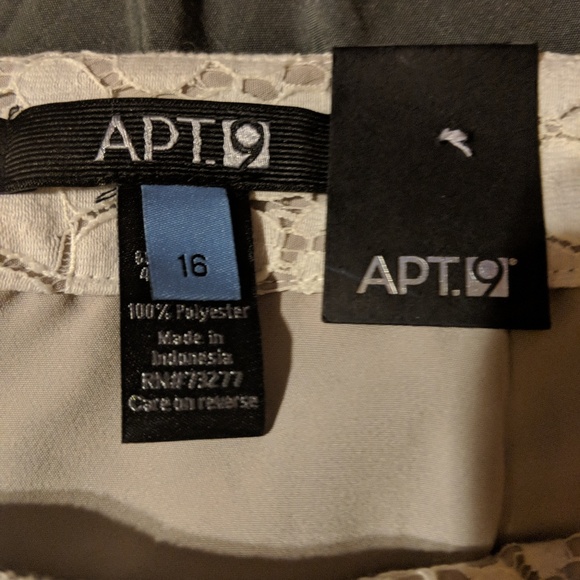 NWT Apt 9 lined lace skirt - Picture 3 of 4